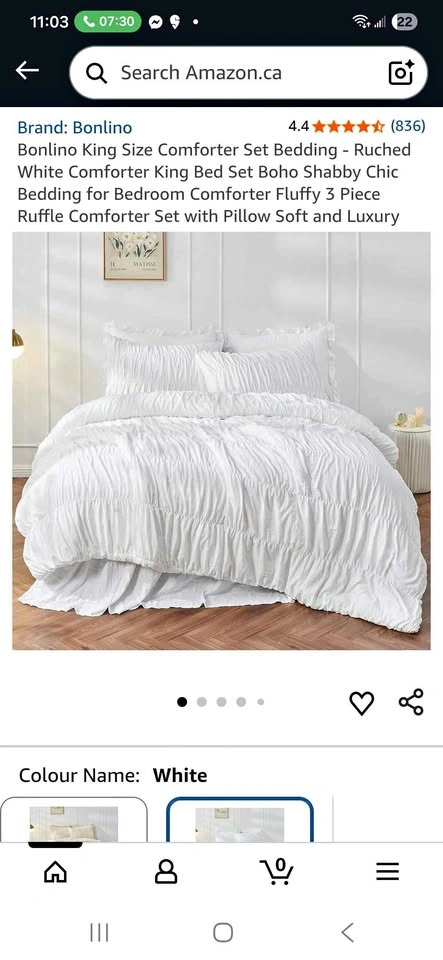White Comforter sets Queen