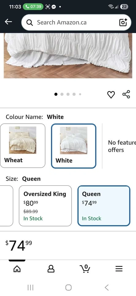 White Comforter sets Queen - photo 2