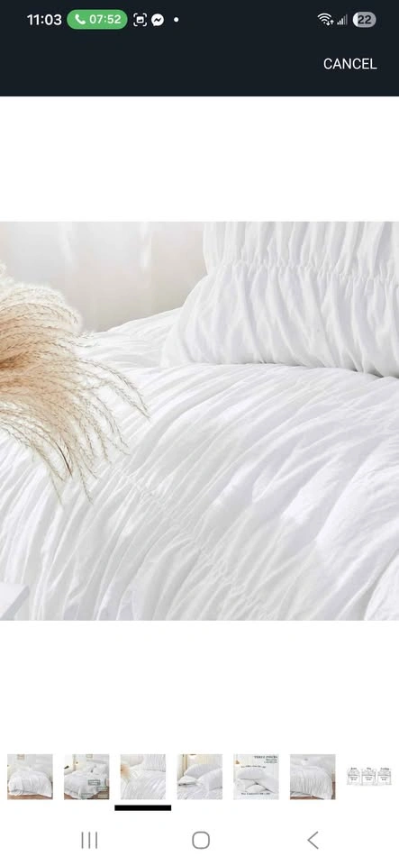 White Comforter sets Queen - photo 4