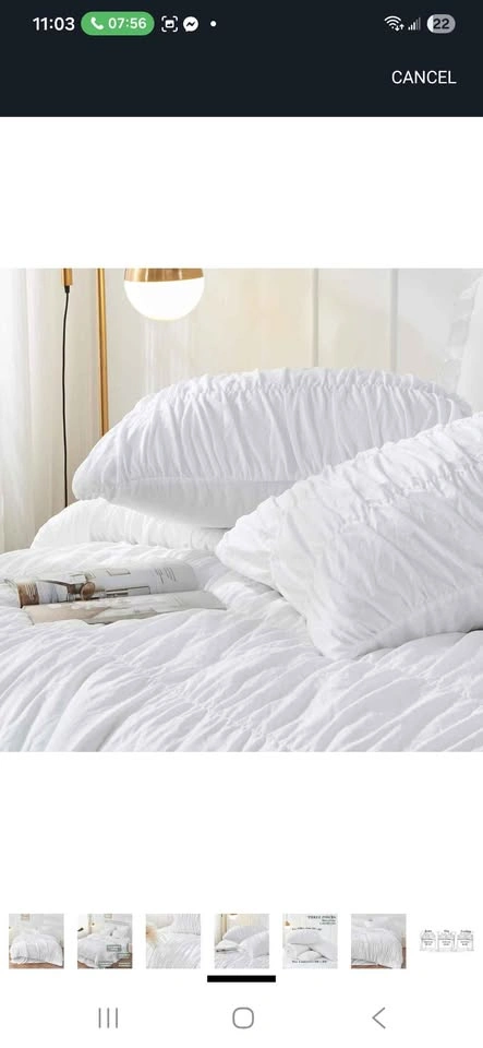 White Comforter sets Queen - photo 5