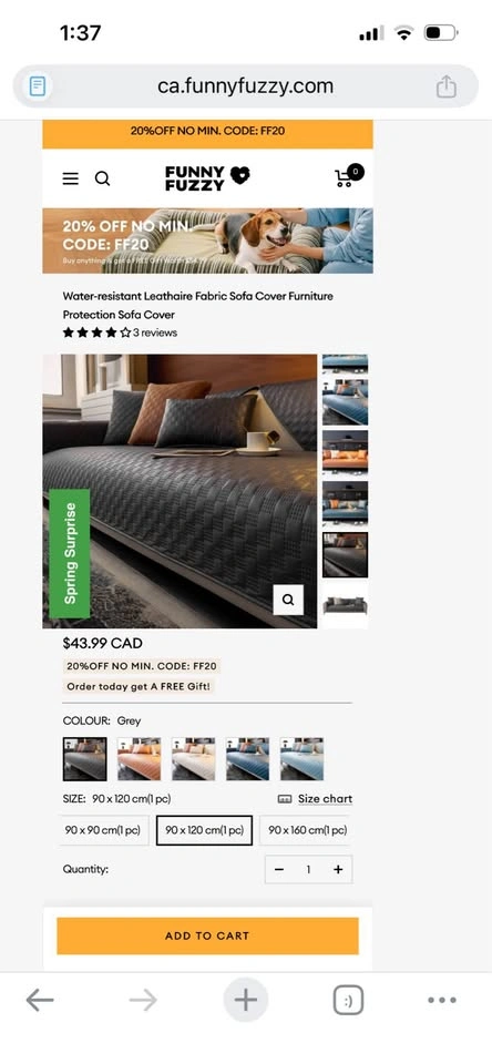 Anti-slip faux leather couch covers - photo 3