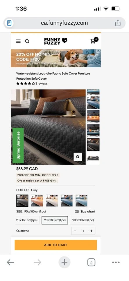 Anti-slip faux leather couch covers - photo 4