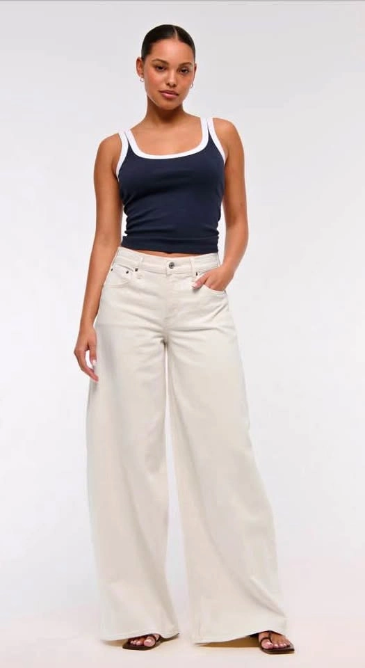 Abercrombie & Fitch Women's Wide Leg Jeans