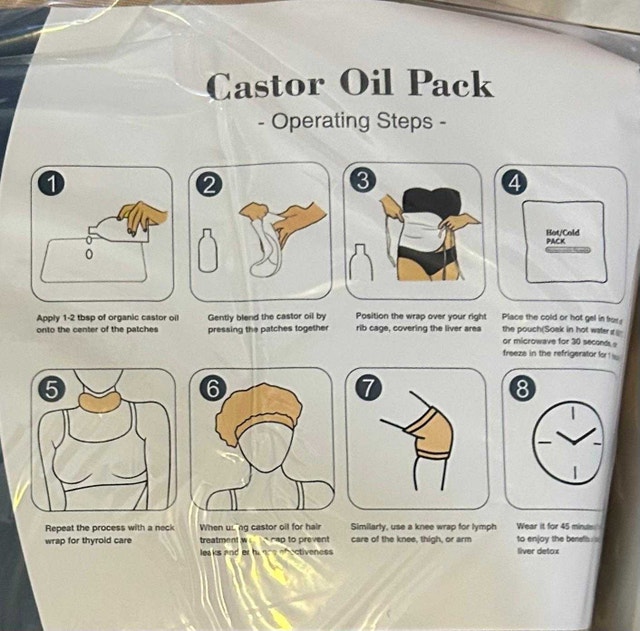 Castor Oil Pack - photo 2