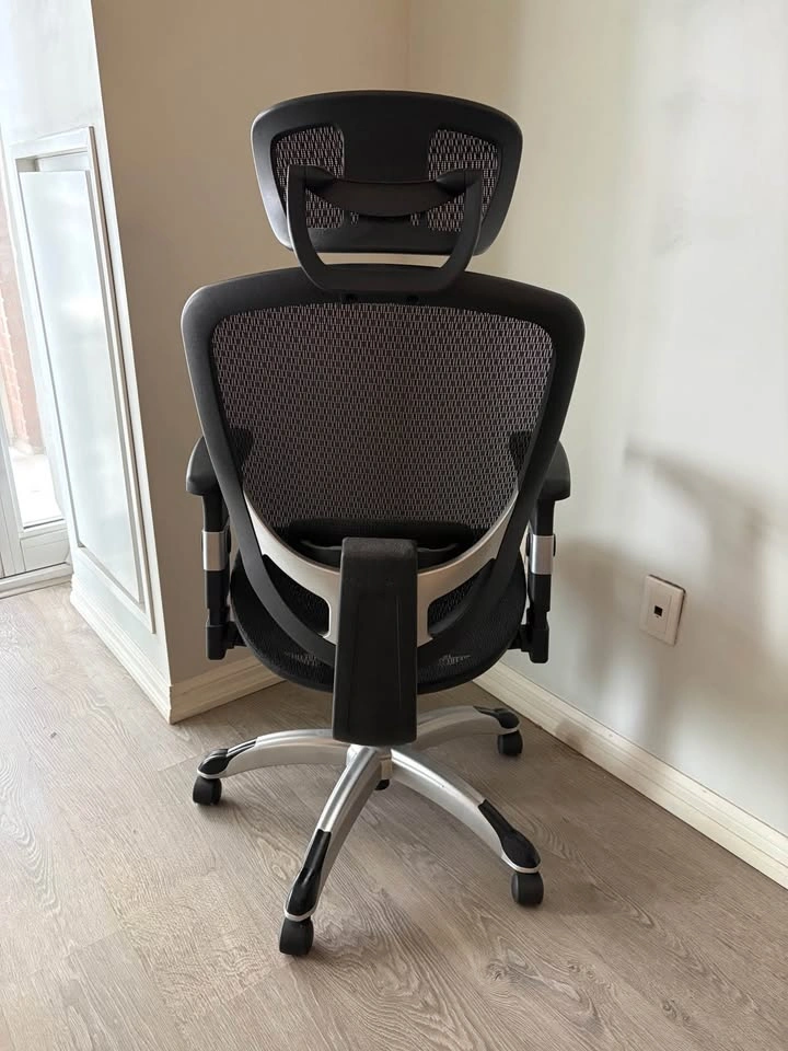 Black Mesh Ergonomic Office Chair with Headrest - photo 3