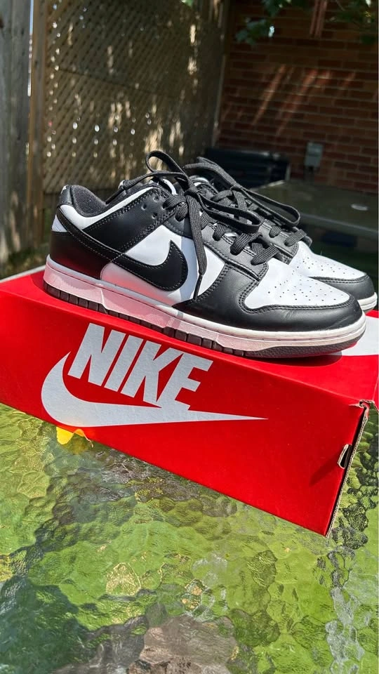 NIKE DUNK LOW RETRO WHITE / BLACK - WHITE - photo 4