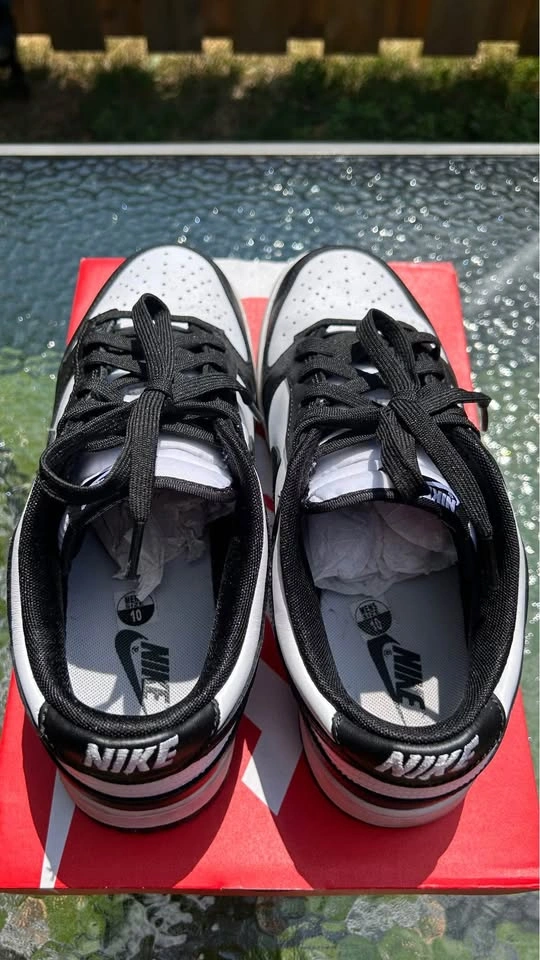 NIKE DUNK LOW RETRO WHITE / BLACK - WHITE - photo 5