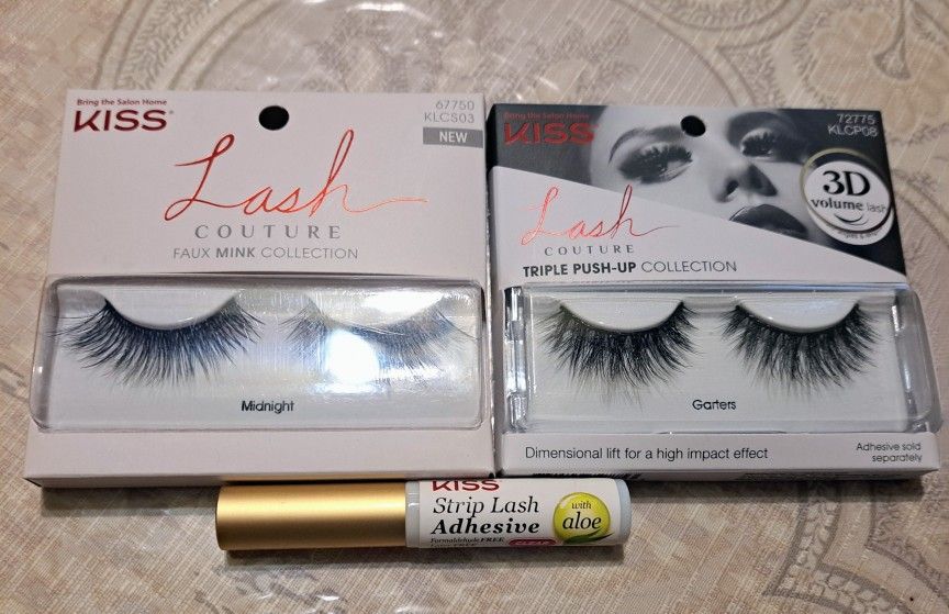 Kiss Lash Couture Faux Mink & Triple Push-Up Lashes
