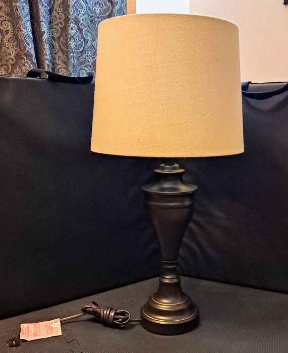 Table Lamp Set (2) with Beige Shade