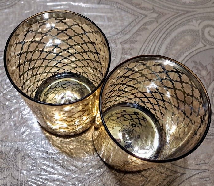 Set of 2 Gold Candle Lanterns - photo 2