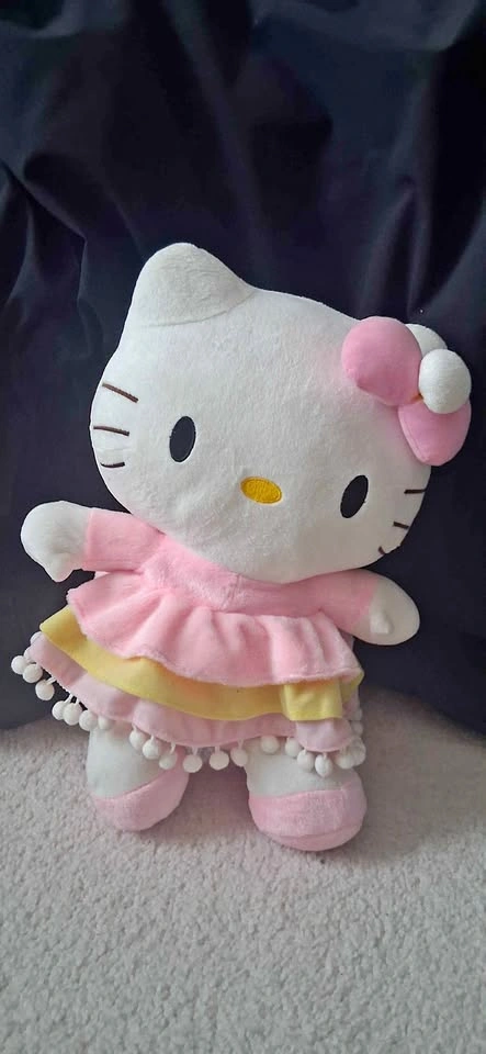Hello Kitty Plush Pink Dress Stuffed Animal