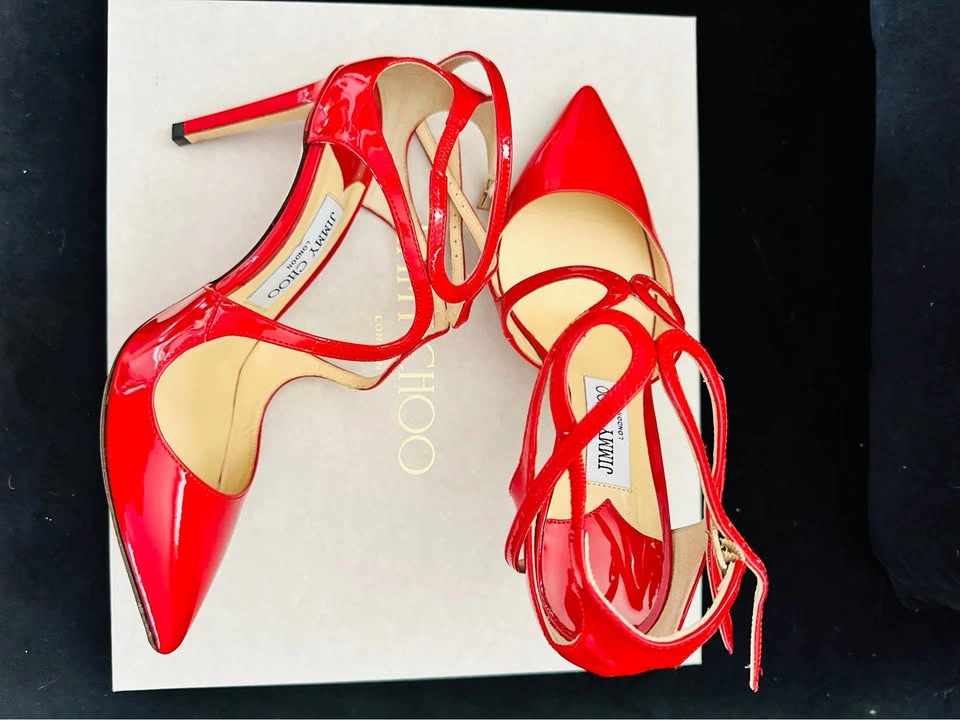 Jimmy Choo Red Heels – Like New - photo 2