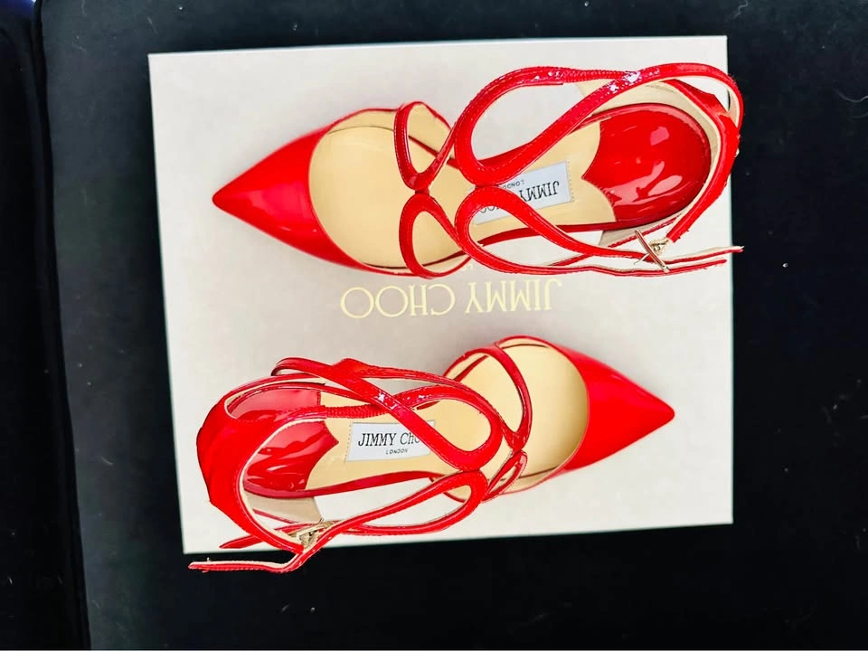 Jimmy Choo Red Heels – Like New - photo 3