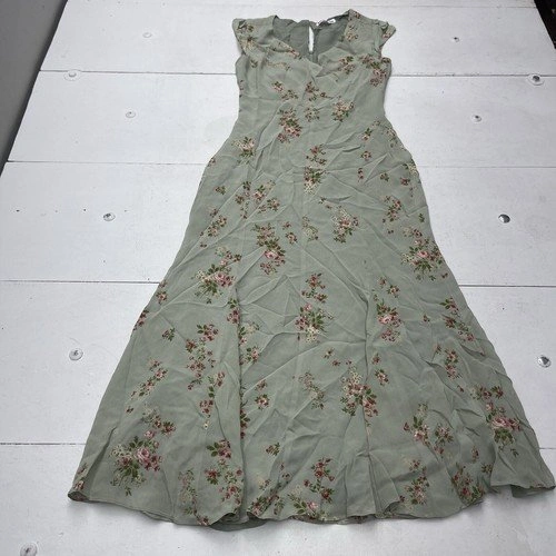 Reformation Baden Green Floral Midi Dress Women's Size 2 - photo 5