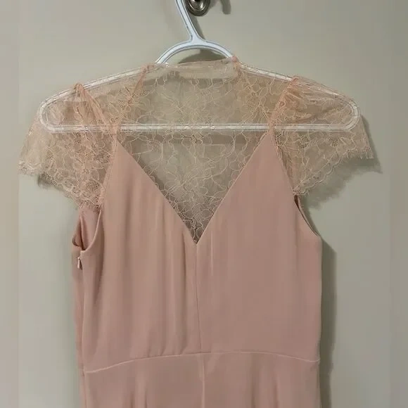 Brand New Asos Peach Lace Shoulder Midi Dress - photo 4