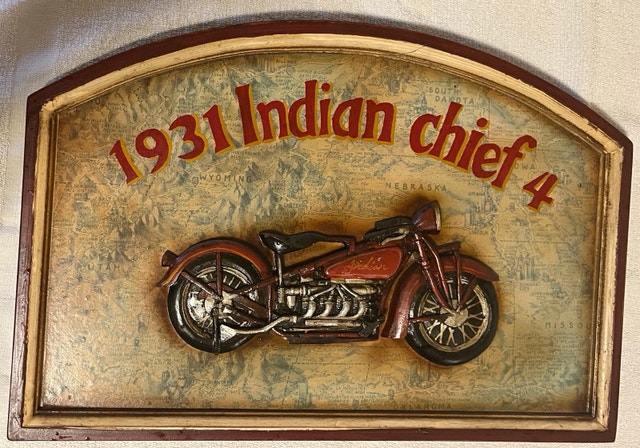 Wooden Indian Chief 4 Sign