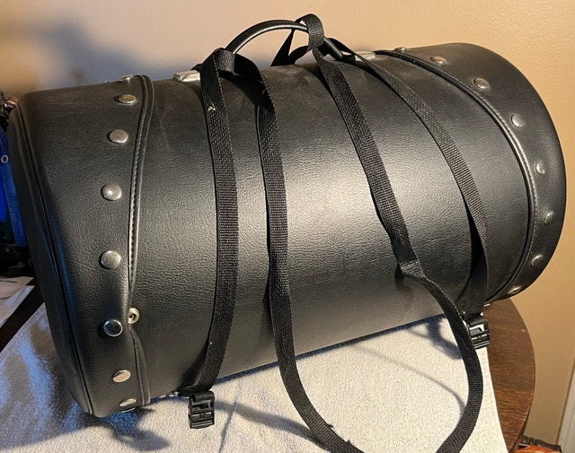 Leather Motorcycle Barrel Bag - photo 2