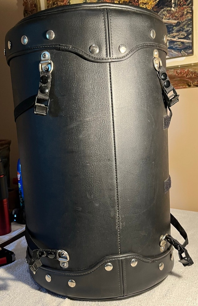Leather Motorcycle Barrel Bag - photo 3