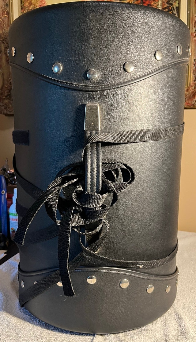 Leather Motorcycle Barrel Bag - photo 4