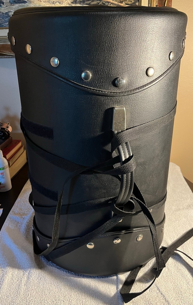 Leather Motorcycle Barrel Bag - photo 5