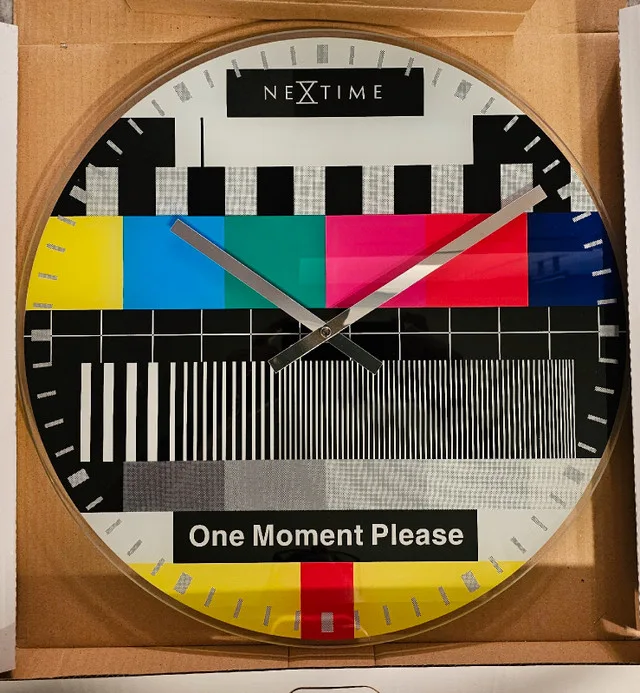 NeXtime Test Pattern Wall Mounted Clock thumbnail