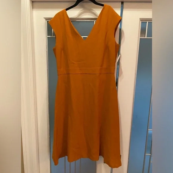 Brand New Massimo Dutti Dress Dark Orange Knee Length - Size 6-8 - photo 4