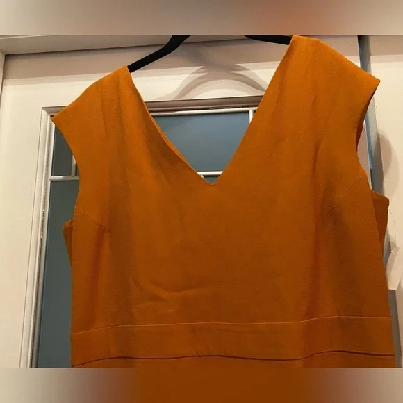 Brand New Massimo Dutti Dress Dark Orange Knee Length - Size 6-8 - photo 5