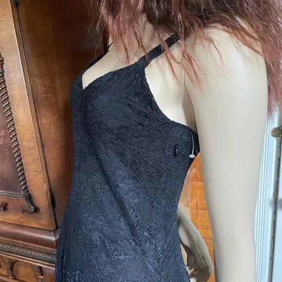 Free People Little Black Lace Dress (sweetheart neckline) - photo 4