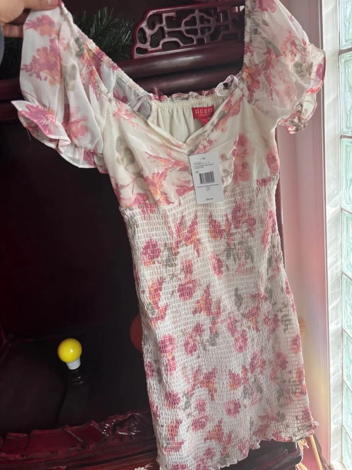 NWT Guess Floral Mini Dress Size Small
