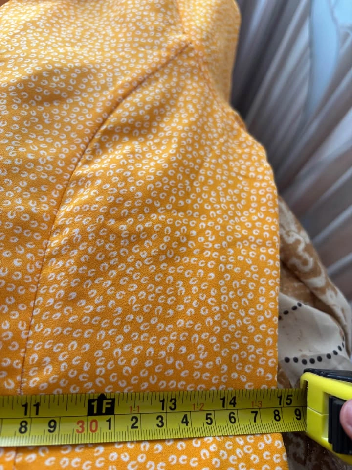 NWT Lulus mini dress yellow floral size small - photo 4