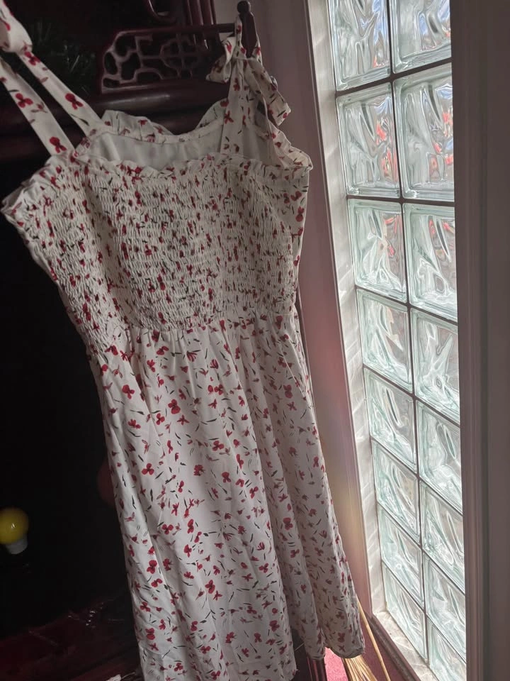NWT Allegra K Midi White Floral Dress Size Small - photo 2