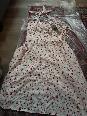 NWT Allegra K Midi White Floral Dress Size Small - photo 3