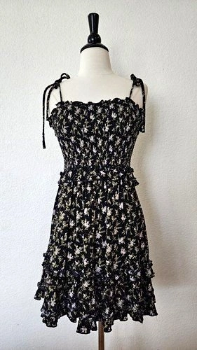 Urban Outfitters Dress New Size Small Black Coastal Granny Sprin