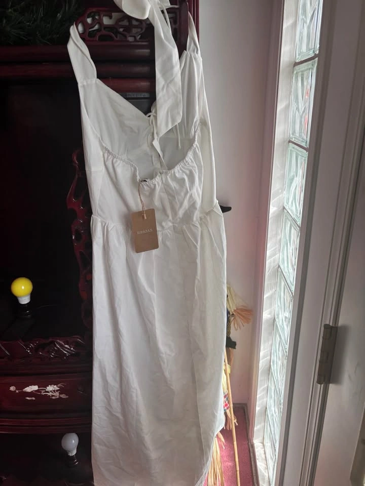 Brand New Rihoas Midi Halter Neck Dress Size Small - photo 2