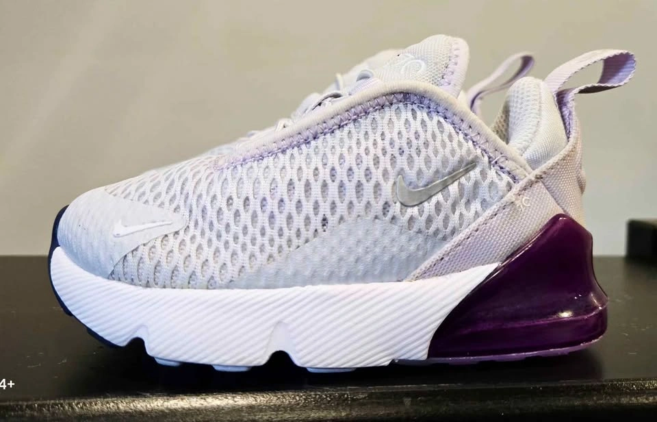 Nike Air Max 270 Toddler Shoes Grey Purple 6C - photo 2