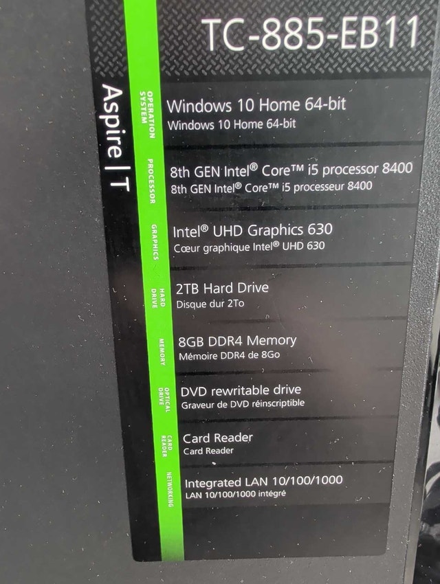 Acer Aspire TC-885-EB11 Desktop PC