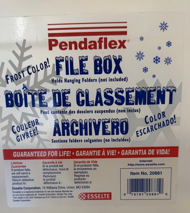 Pendaflex File Box with Handles - photo 4