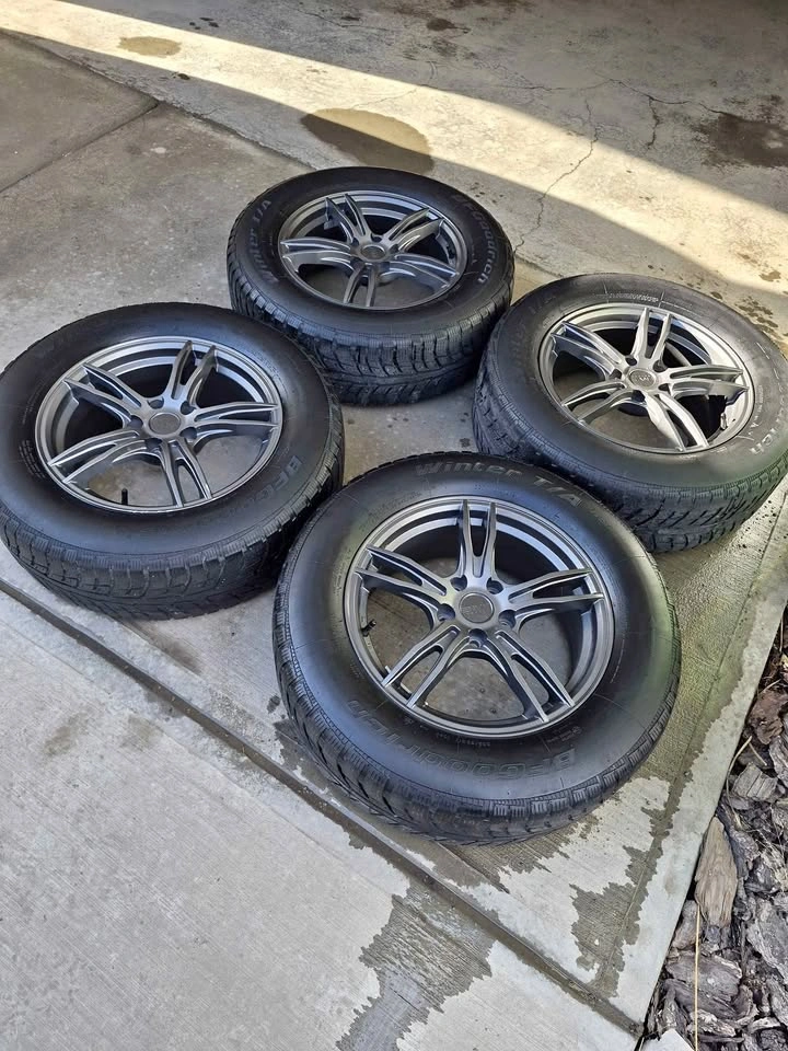 Winter tires 235/65 R17 with alloy wheels
