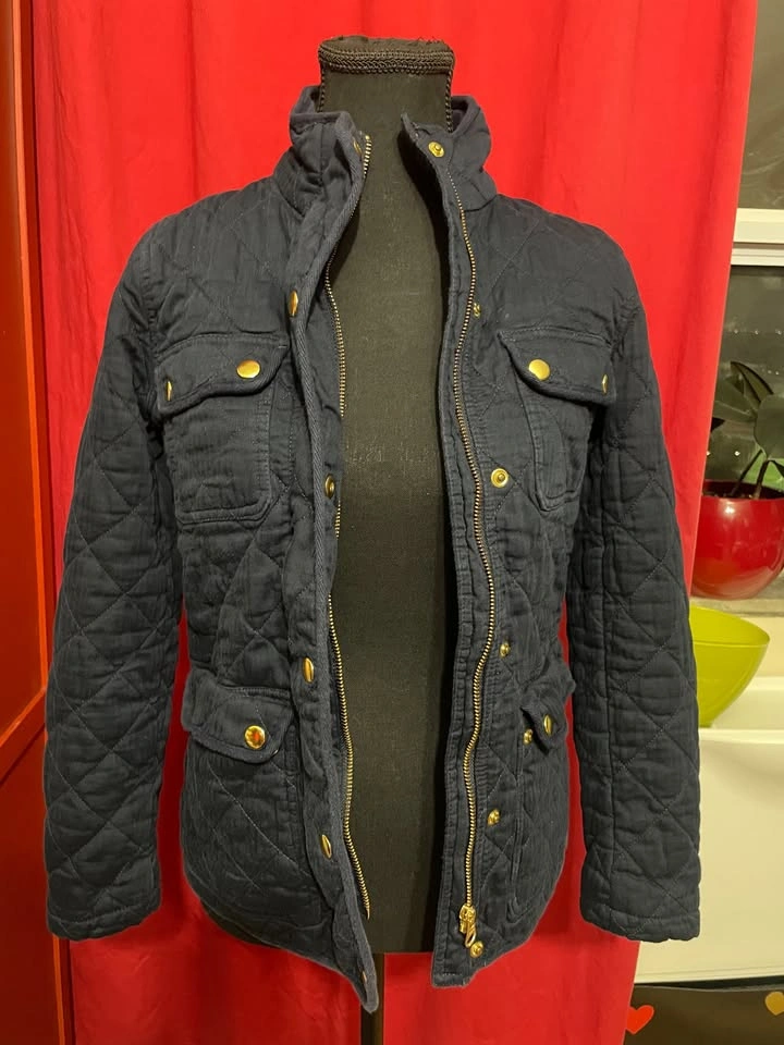 J.Crew Navy Mercantile Cotton Quilted Barn Jacket XS - photo 2