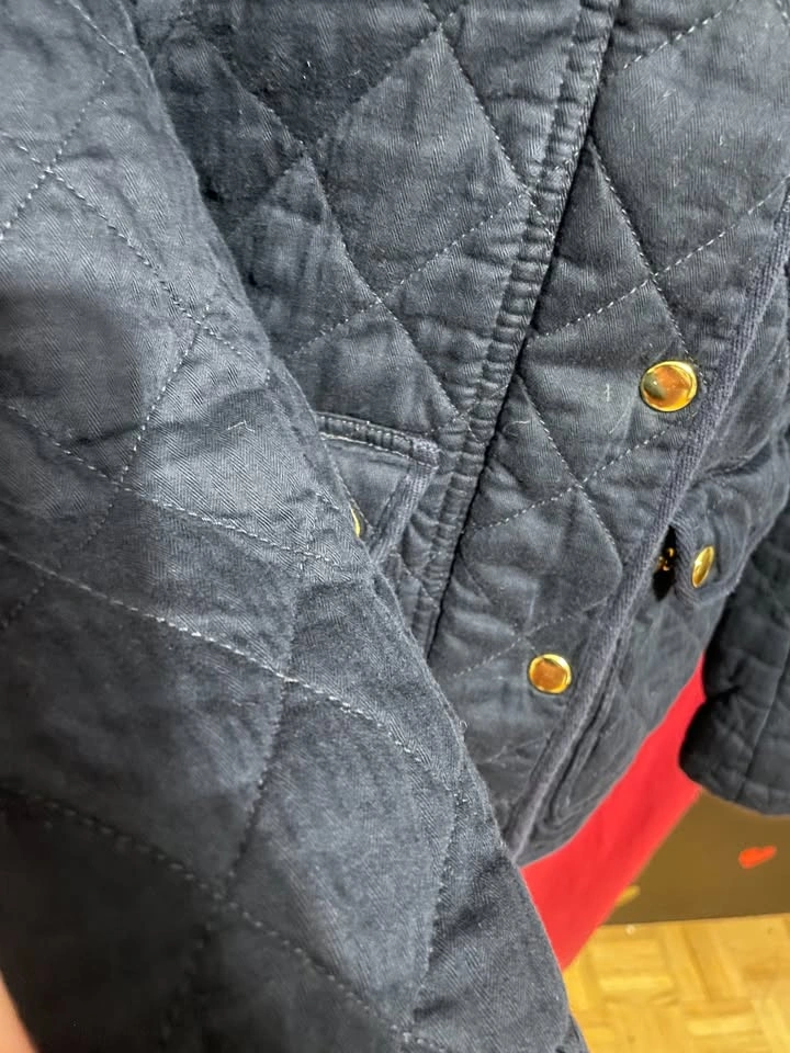 J.Crew Navy Mercantile Cotton Quilted Barn Jacket XS - photo 3