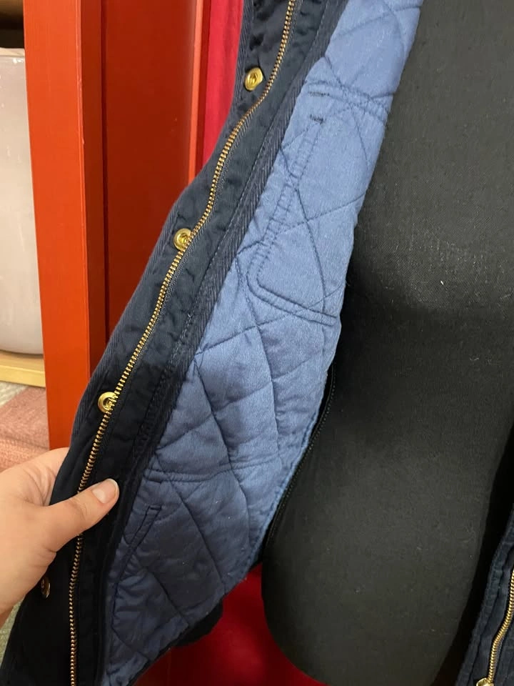 J.Crew Navy Mercantile Cotton Quilted Barn Jacket XS - photo 5