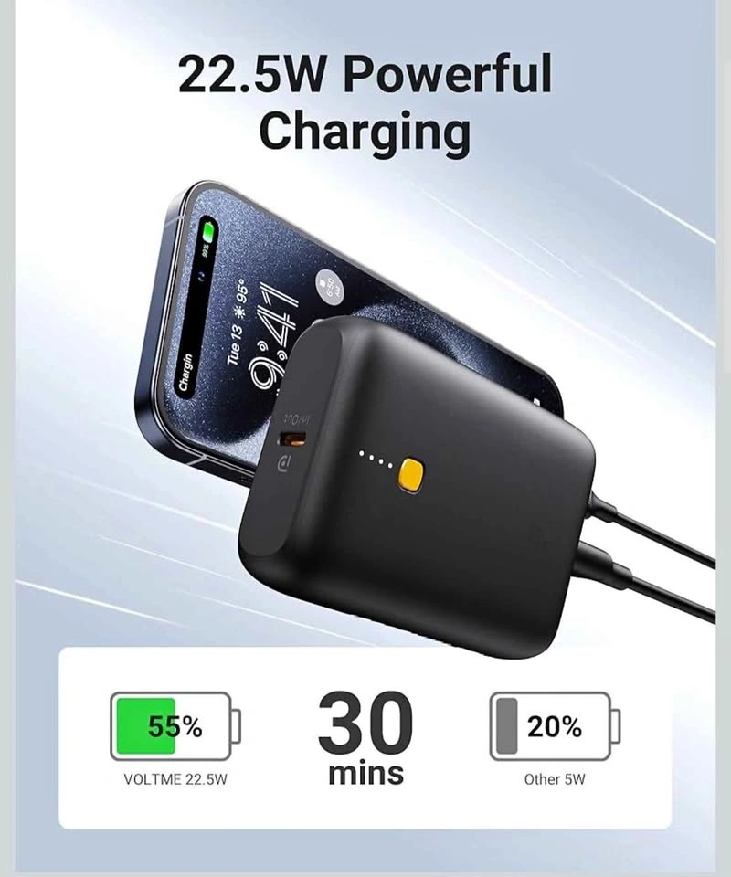 VOLTME Power Bank, 22.5W 10000mAh Portable Charger