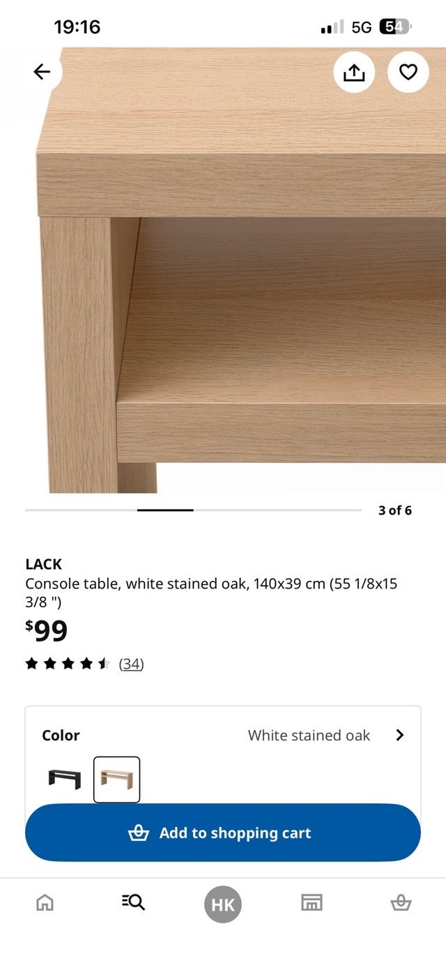IKEA LACK Console Table – White (Excellent Condition) - photo 5