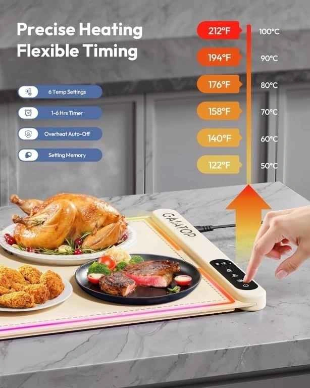 GAIATOP Portable Food Warming Mat - photo 2