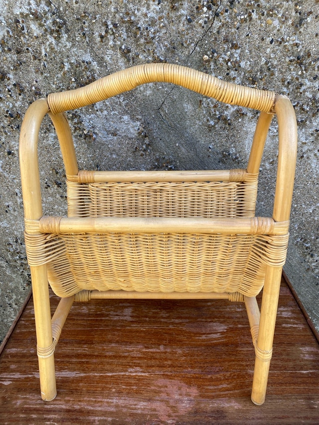 Wicker Magazine Rack