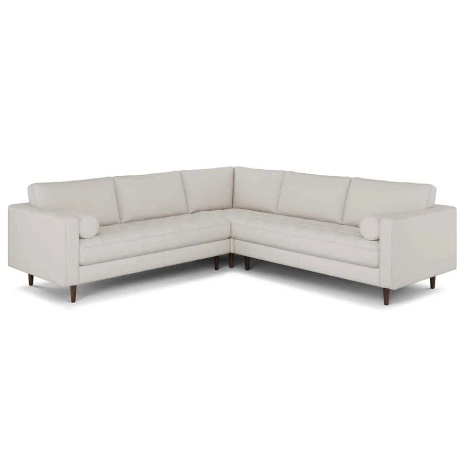 Tufted Corner Sectional - 107" | Biscuit Cream - photo 2