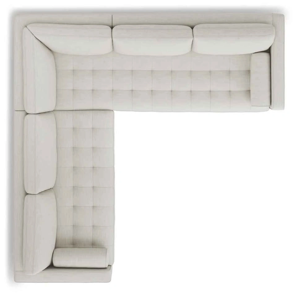 Tufted Corner Sectional - 107" | Biscuit Cream - photo 3