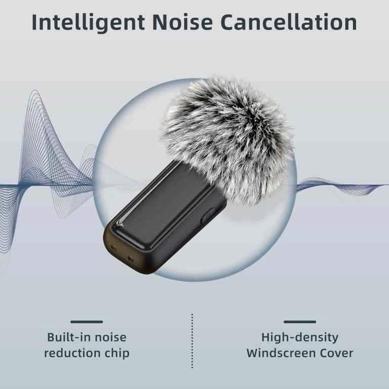 Wireless Lavalier Mic System for Phone Noise Cancelling - photo 4