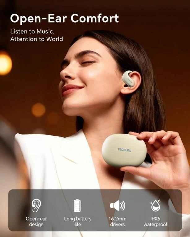TEDELON Open-Ear Wireless Earbuds - photo 3