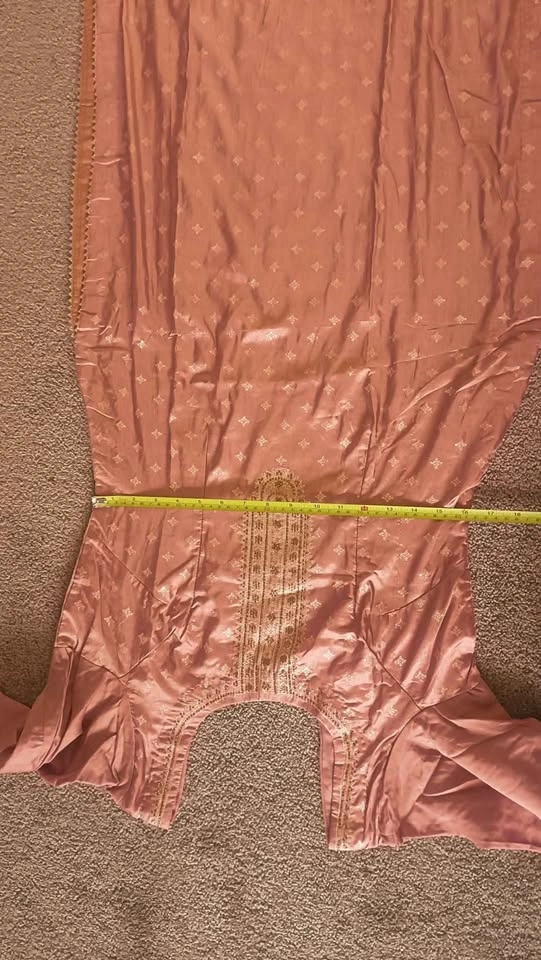 Punjabi Style Rose Copper Pant Plazo Suit w/ Dupatta - photo 3